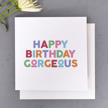 'Happy Birthday Gorgeous' Card Set Of Two, 2 of 2