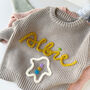 Personalised Name Knitted Cotton Jumper – Gift For Little Ones, thumbnail 11 of 12