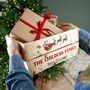 Illustrated Santa Sleigh Christmas Eve Crate, thumbnail 1 of 1