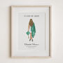 Personalised Graduation Gift – Hand Drawn Portrait From Photo, Friends Keepsake Print, Class Of 2025 Party Or School Leavers Decor, thumbnail 1 of 9