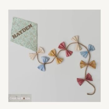 Mint Green Neutral Nursery Decoration, Baby Room Kite, 2 of 7