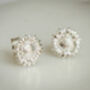 Sterling Silver Sunflower Stud Earrings, thumbnail 1 of 3
