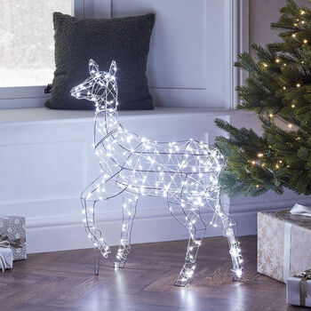 Duchy Fawn Dual Colour Micro LED Light Up Reindeer, 3 of 6