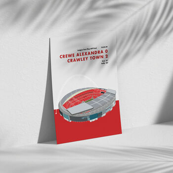 Crawley Town Play Off Final Print, 3 of 4