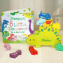 Personalised Dinosaur Book And Stacking Toy, thumbnail 1 of 8