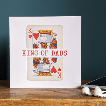 King Of Dads Playing Card Father's Day Card, 2 of 3