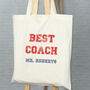 Varsity Best Teacher Personalised Tote Bag, thumbnail 7 of 9