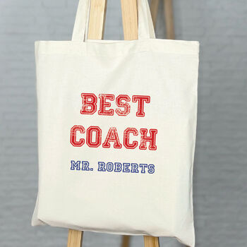 Varsity Best Teacher Personalised Tote Bag, 7 of 9