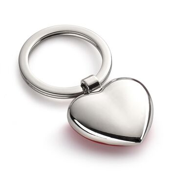 Sweetheart Keyring Nickel Mirror Polished Finish, 2 of 2