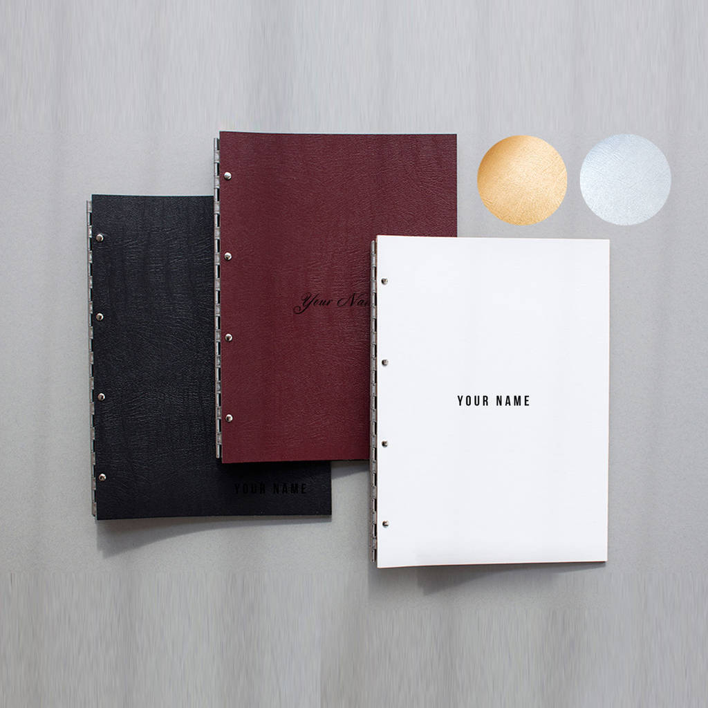 Leather Personalised Post Portfolio Folder Album A4/A3, 1 of 7