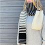 Earn Your Stripes Scarf 100% Merino Knitting Kit, thumbnail 3 of 8