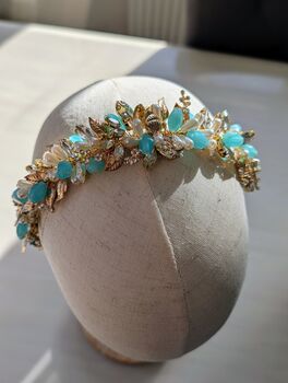 Turquoise Halo Headpiece, 10 of 12