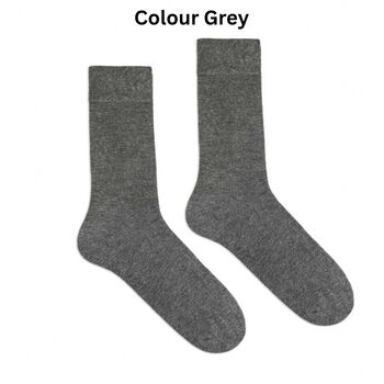 Organic Cotton Mix Luxury Single Colour Socks, 11 of 12