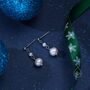 Sterling Silver Genuine Freshwater Pearl Drop Earrings, thumbnail 4 of 7