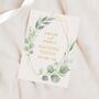 Eucalyptus Frame Wedding Invitations, thumbnail 1 of 4