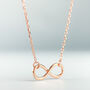 Sterling Silver Infinity Symbol Pendant Necklace, thumbnail 2 of 5