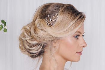 Large Swarovski Crystal Wedding Hair Pins Maisie, 5 of 12