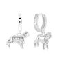 Sterling Silver King Charles Spaniel 3D Earrings, thumbnail 1 of 7