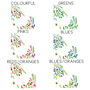 Wildflower Floral Wedding Or Party Table Plan Cards, thumbnail 6 of 7