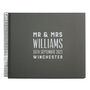 Personalised Typographic Wedding Guest Book, thumbnail 2 of 10