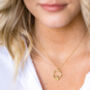 Peridot Gold Vermeil Plated Birthstone Necklace, thumbnail 2 of 6