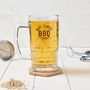 Personalised Bbq Beer Glass Tankard, thumbnail 1 of 5