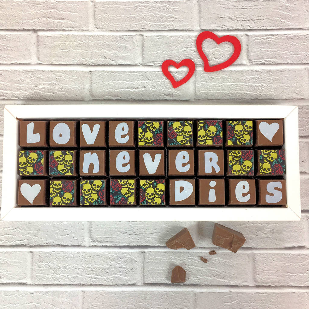 Skulls And Roses Tattoo Chocolates By Cocoapod Chocolates