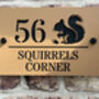 Personalised Squirrel Design House Acrylic Number Sign, thumbnail 3 of 6