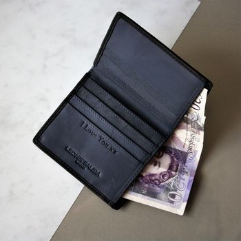Luxury Leather Billfold Wallet, 7 of 7