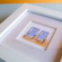 British Summer Beach Chairs Mini Art Print, thumbnail 3 of 9