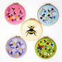Bumblebee Thread Painting Embroidery Kit, thumbnail 6 of 9