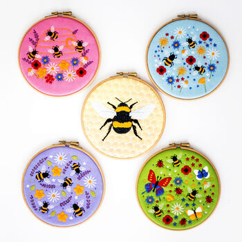 Bumblebee Thread Painting Embroidery Kit, 6 of 9