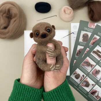 Needle Felting Kit Baby Sloth, 10 of 10