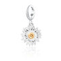 Sterling Silver Daisy Flower Charm Necklace, thumbnail 5 of 9