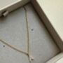 Personalised Pave Initial And Chain Necklace, thumbnail 4 of 4