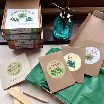 Leafy Greens Grow Your Own Gardening Seed Kit, 2 of 3