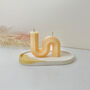 Decorative Wavy Double Wick Soy Candle Gifts, thumbnail 6 of 8