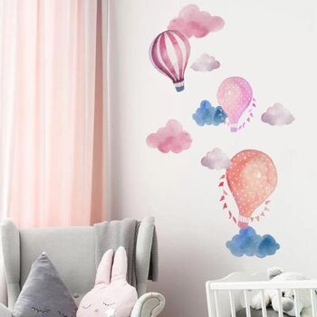 Hot Air Balloons Kid’s Room Decal Sticker, 4 of 6