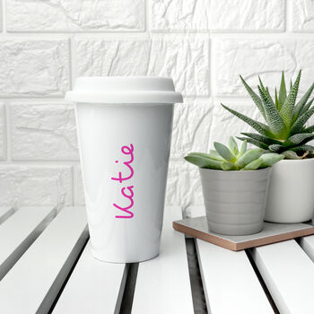 Personalised Summer Style Ceramic Travel Mug, 7 of 12