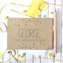 Personalised Usher Thank You Card, Gold Dots, thumbnail 1 of 3