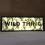 'Wild Thing' Hidden Leaves Lightbox Sign, thumbnail 3 of 8