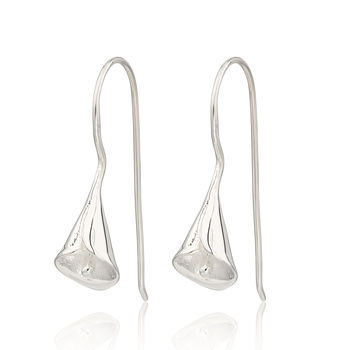 Sterling Silver Lily Hook Earrings, 8 of 8