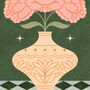 Celestial Fleurs, Floral Vase Bohemian Plant Art Print, Flower Poster, thumbnail 3 of 3
