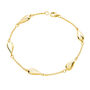Station Tear Drop Bracelet In Gold Plated, thumbnail 1 of 2