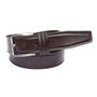 Thick Dark Brown Men's Leather Belt Free Personalisation, thumbnail 3 of 8