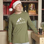 Getting Piste Men's Long Sleeved Christmas T Shirt, thumbnail 2 of 6