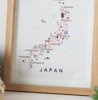 Japan Illustrated Map, 2 of 4