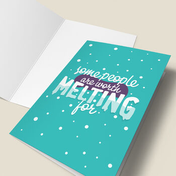 'Worth Melting For' Frozen Christmas Card, 4 of 7