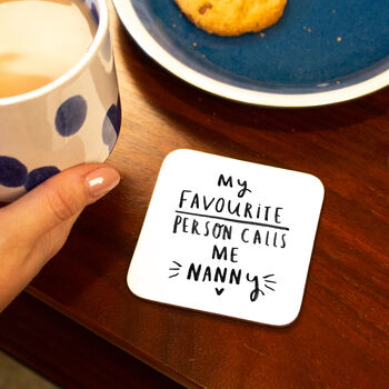 'My Favourite People Call Me Grandma' Coaster, 3 of 8