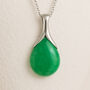 Personalised Sterling Silver Jade Necklace, thumbnail 4 of 11